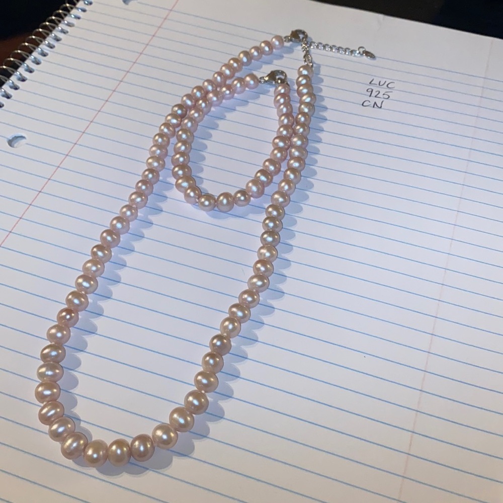 925 Lucas Lameth Pink Pearl set